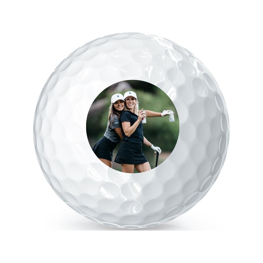 Logo Photo of Woman Golfers on a Golf Ball