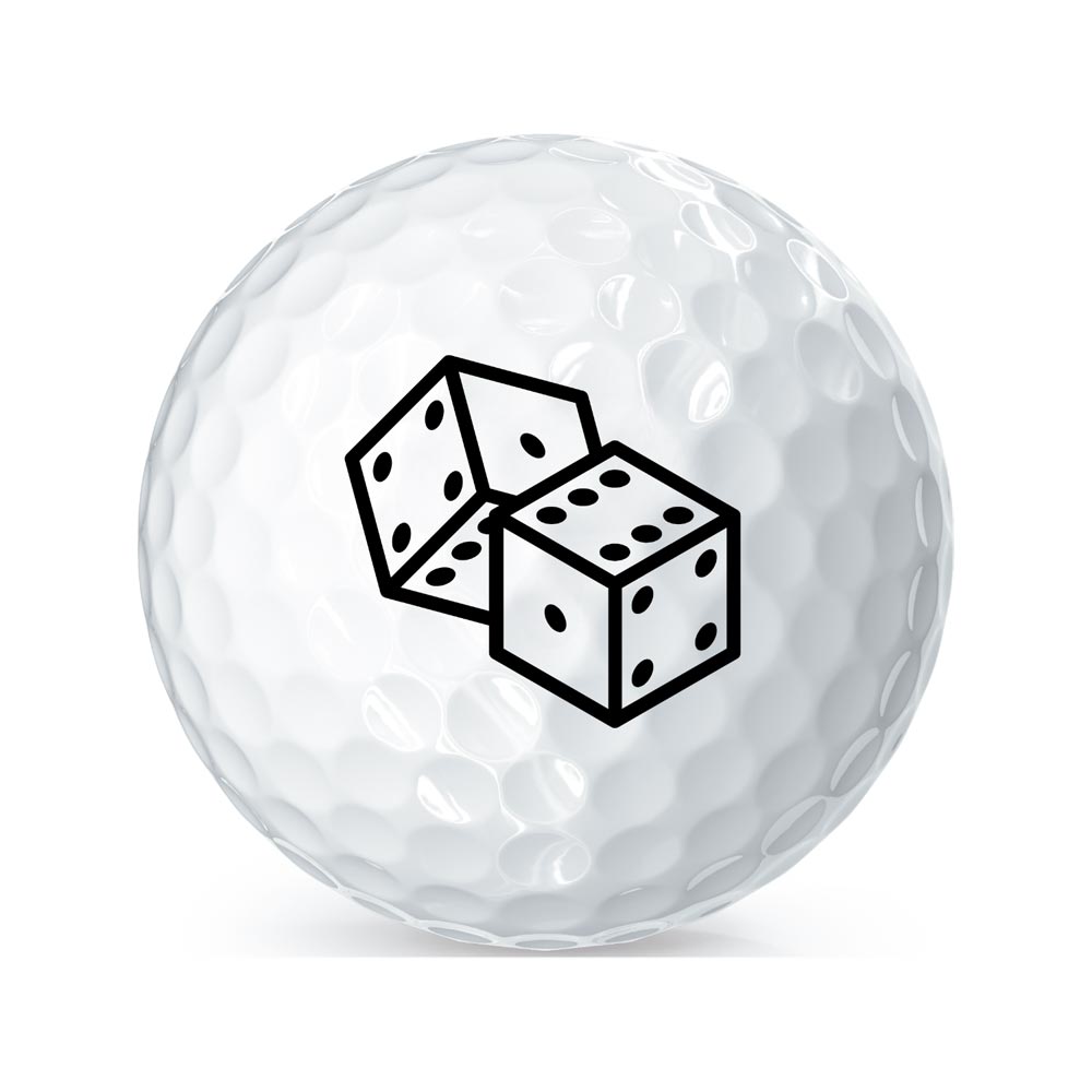 Illustration Logo on a Golf Ball