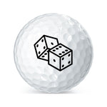 Illustration Logo on a Golf Ball