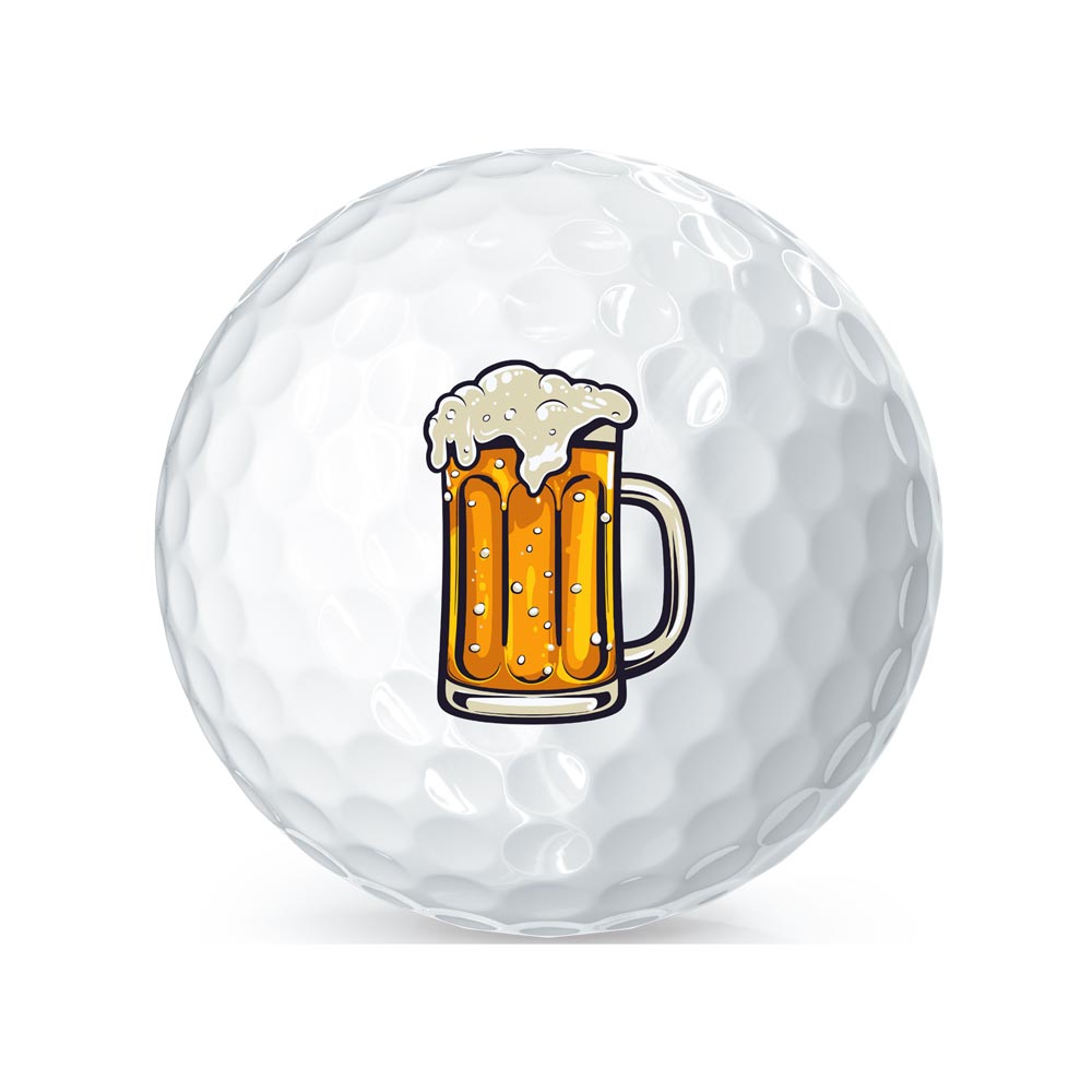 Beer Logo on a Golf Ball