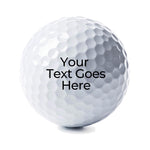 Personalized Text Example on a Golf Ball